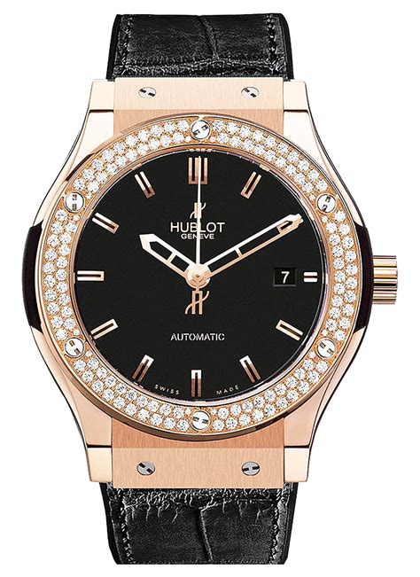 hublot classicfusion 42mm diamond bezel|hublot watches.